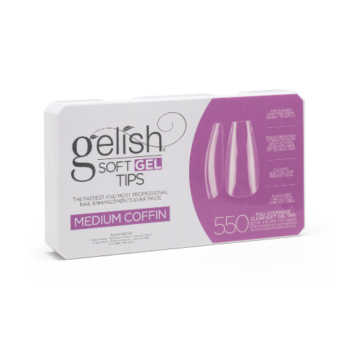 Soft Gel Tips - Medium Coffin