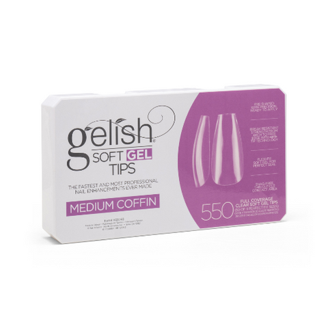 Soft Gel Tips - Medium Coffin