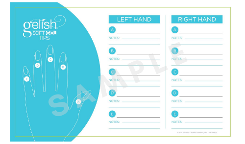 Soft Gel Tips - Client Card