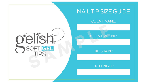 Soft Gel Tips - Client Card